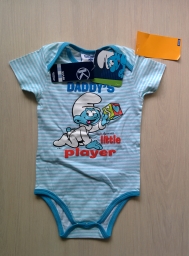 Body Bébé Schtroumpf