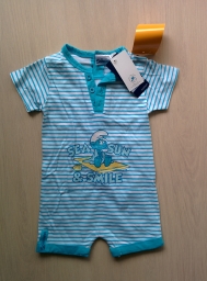 Body Bébé Schtroumpf