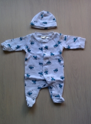 Body & bonnet Bébé Schtroumpf