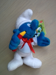 Trudi - Peluche Schtroumpf Peintre