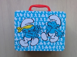 Valise en métal Schtroumpfs
