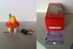 35204 - La maison champignon rouge et jaune