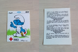 Autocollants Croix-Rouge Belge - Schtroumpf à Lunettes