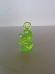 Pendentif transparent Schtroumpf somnambule - vert