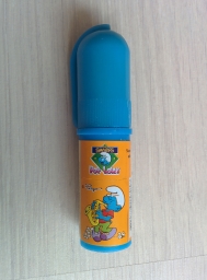 Sucette avec autocollant Schtroumpf Musicien