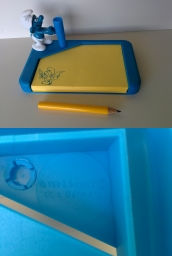 Bloc notes avec crayon & figurine