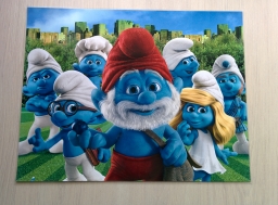 Poster plastifié Schtroumpfs du film