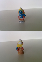 Schtroumpfette au walkman