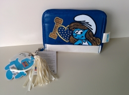 Portefeuille Schtroumpfette - Bleu & blanc