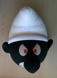 Leblon-Delienne - Pouf tête de Schtroumpf noir