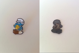 Pin's Legrand - Schtroumpf à la perceuse