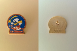 Pin's ESF les Menuires - Schtroumpf skieur