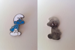 Pin's Schtroumpf à Lunettes