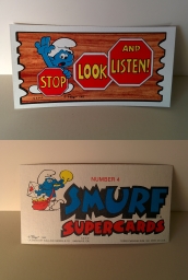Smurf Supercards 4 - Stop look and listen !