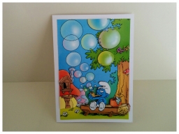 Schtroumpf qui fait des bulles