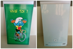 Carte Schtroumpf Cycliste