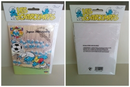 Carte d'anniversaire musicale Schtroumpf Footballer