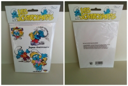 Carte d'anniversaire musicale Schtroumpf Musicien & danseurs