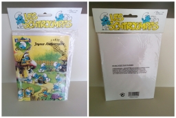 Carte d'anniversaire musicale Schtroumpfs qui travaillent