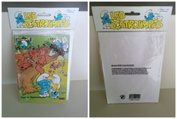 Carte d'anniversaire musicale Schtroumpf & Schtroumpfette