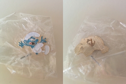 Pin's Schtroumpf qui tombe