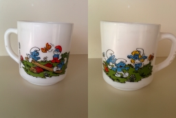 Mug Benedictin (1985) - Schtroumpfs qui jouent