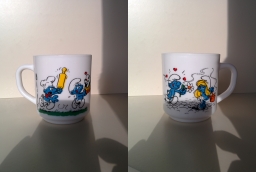 Mug Benedictin (1983) - Schtroumpfs Gourmand et Patissier & Schtroumpf amoureux et Schtroumpette