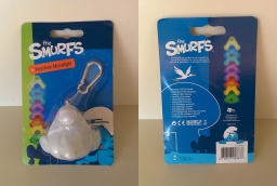 Porte clef lumineux - Tête de Schtroumpf