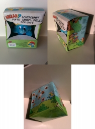 Peluche Schtroumpf Nature avec boite