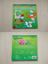 Pochoirs "Dessine et apprends avec les Schtroumpfs"