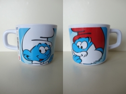 Mug en plastique - Bébé Schtroumpf & Grand Schtroumpf
