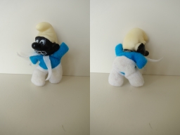 Mini mascotte - Schtroumpf noir