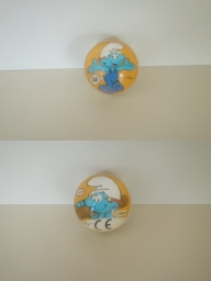 Cora / Match - Balle rebondissante n°18 - Schtroumpf Bricoleur