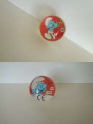 Cora / Match - Balle rebondissante n°19 - Schtroumpf Musicien