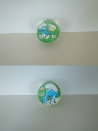 Cora / Match - Balle rebondissante n°10 - Schtroumpf Gourmand