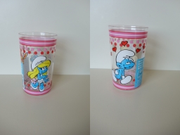 Verre en plastique - Schtroumpfette & Schtroumpf amoureux