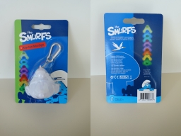 Porte clefs lumineux - Tête de Schtroumpf