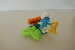 Mega Bloks - Figurine Schtroumpf Musicien avec trompette