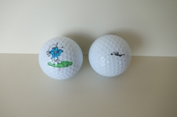 Balle de golf - Schtroumpf en colère