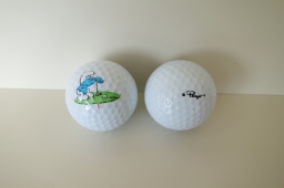 Balle de golf - Schtroumpf - Numéro 1