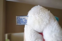 Etiquette de peluche