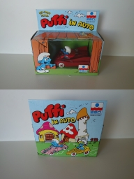 Voiture Schtroumpf conspirateur