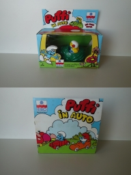 Voiture en forme de Grenouille - Schtroumpfette - Variante vert foncé