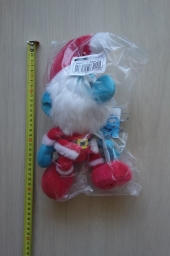 Peluche Grand Schtroumpf déguisé en Père Noël