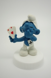 Schtroumpf joueur de cartes