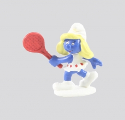 Schtroumpfette joueuse de tennis