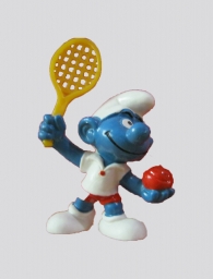 Schtroumpf joueur de tennis