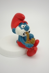 Grand Schtroumpf avec pipe et chaise