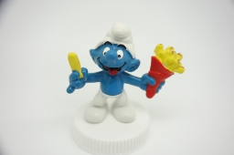 Schtroumpf avec frites