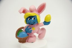 Schtroumpfette en lapin de Pâques